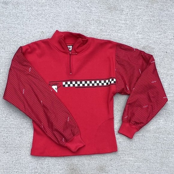 Kaelin Vintage 1/4 Zip Sweatshirt 80 s Perfect Condition Retro Ski Shirt Size Sm - Picture 8 of 8